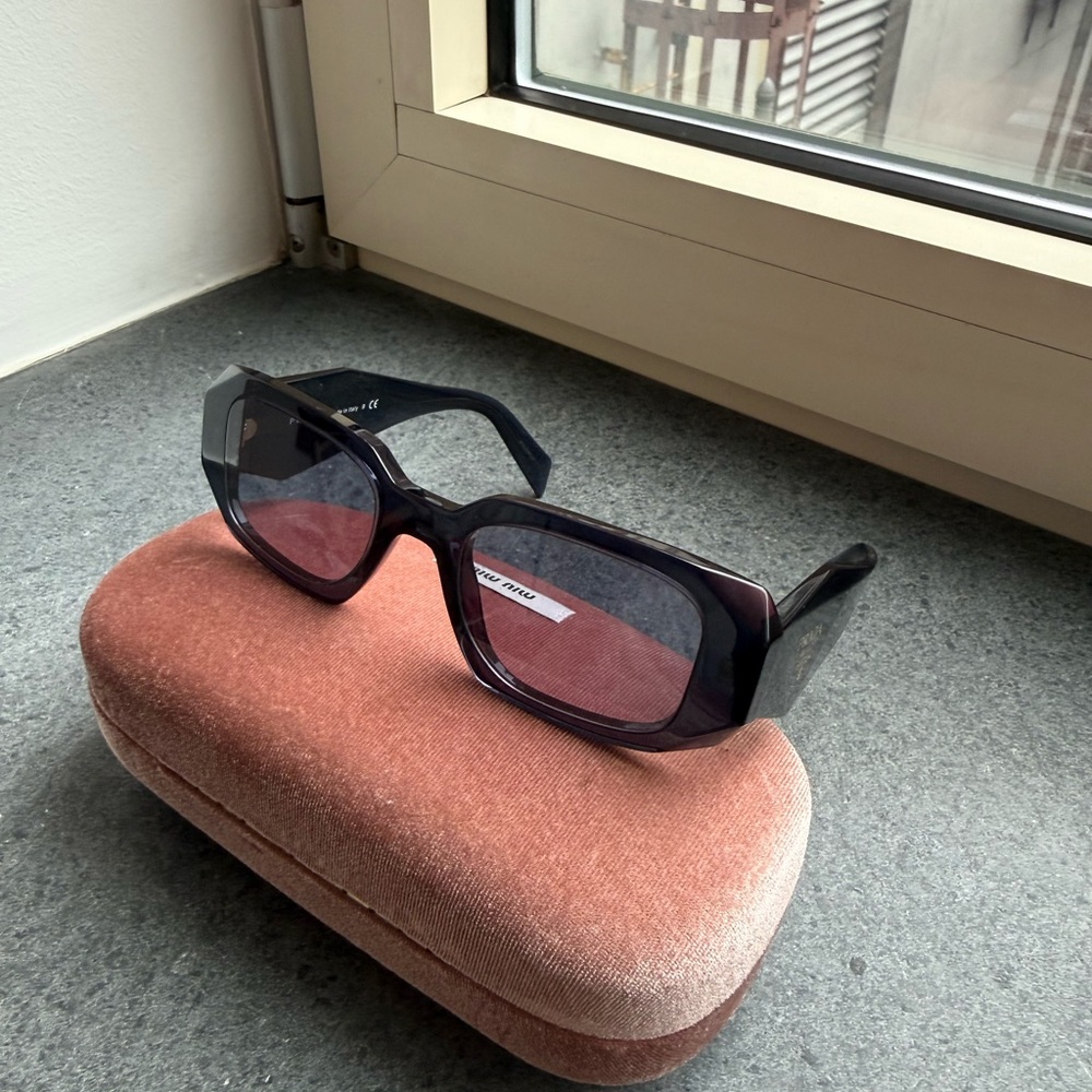 Prada Dark Blue Symbole Sunglasses - Picture 6 of 7